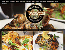 Tablet Screenshot of josephstrattoria.com